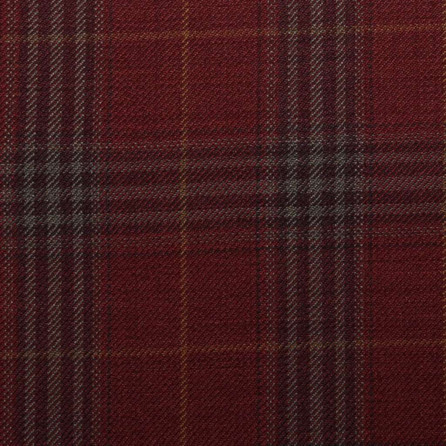 D587/1 Vercelli CX - Vải Suit 95% Wool - Đỏ Caro